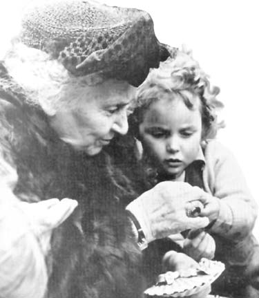 Dr. Montessori and Child